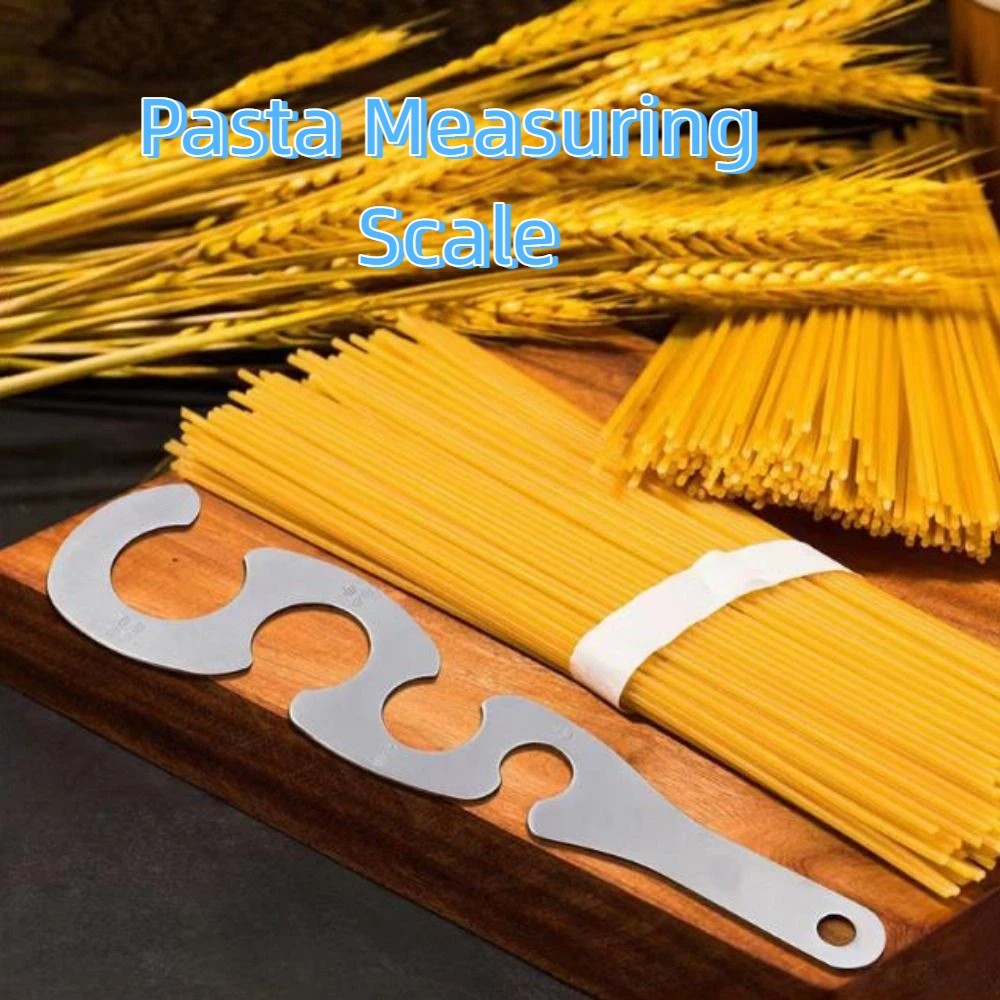 Pasta Measuring Tool - 4-gaats spaghettimatenhulpmiddel, S-vormige roestvrijstalen pastamatenhulpmiddel, makkelijk
