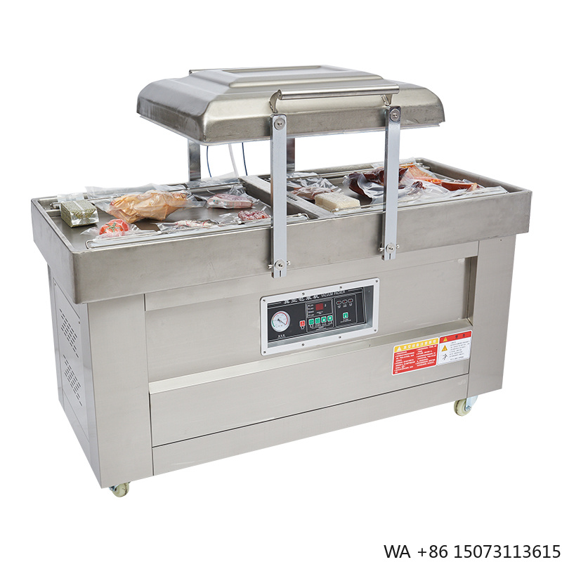 Food Vacuum Sealer - Semi-automatische dubbele kamer vacuümverpakkingsmachine DZ400/2SB voor