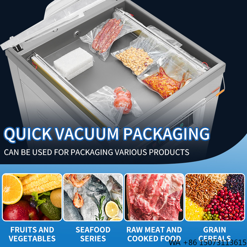 Food Vacuum Sealer - DZ-500 Verticale Enkelkamer Vacuümverpakkingsmachine Semi-automatisch met
