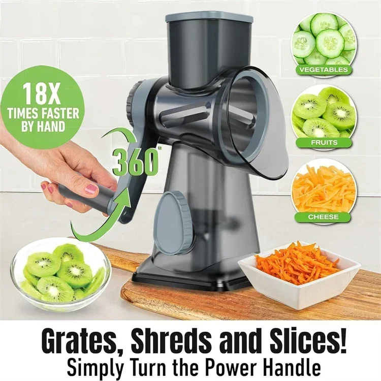 2025 3-in-1 Rotatiekaasrasp Mu - Kitchen Gadgets New 2025 recensie en prijs