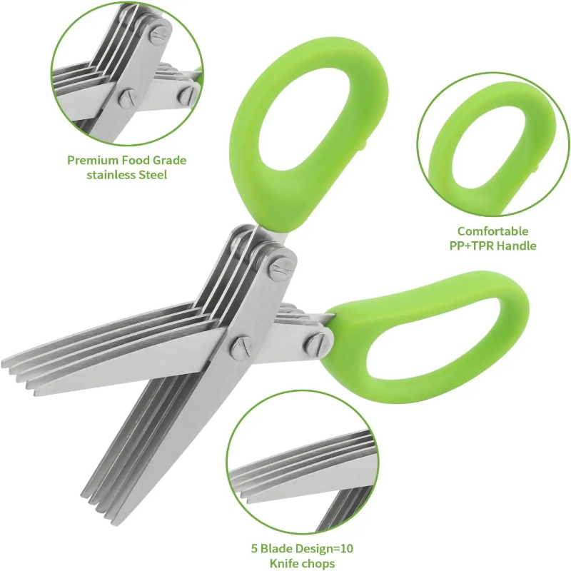 Tijdbesparende kruidenschaar m - Herb Scissors 5 Blade recensie en prijs
