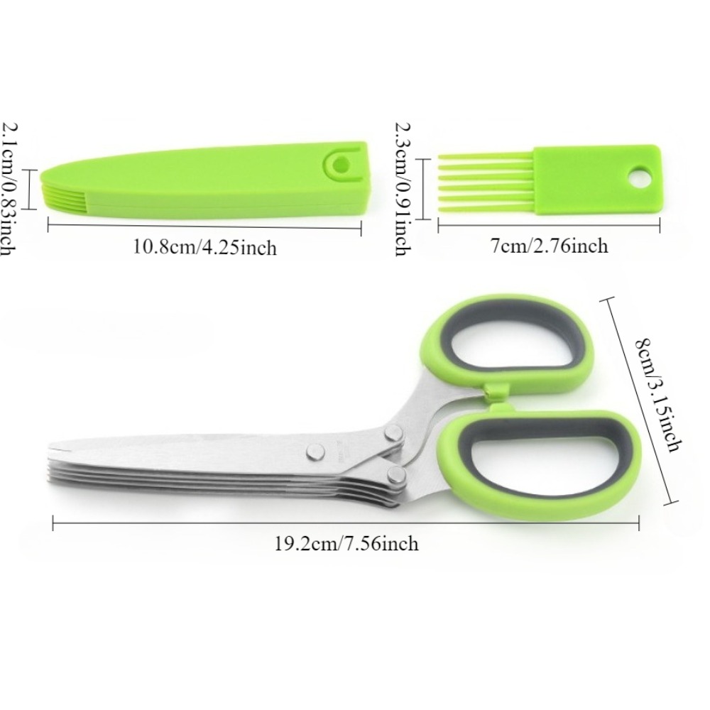 Meerlaagse schaar Keukenschaar - Herb Scissors 5 Blade recensie en prijs