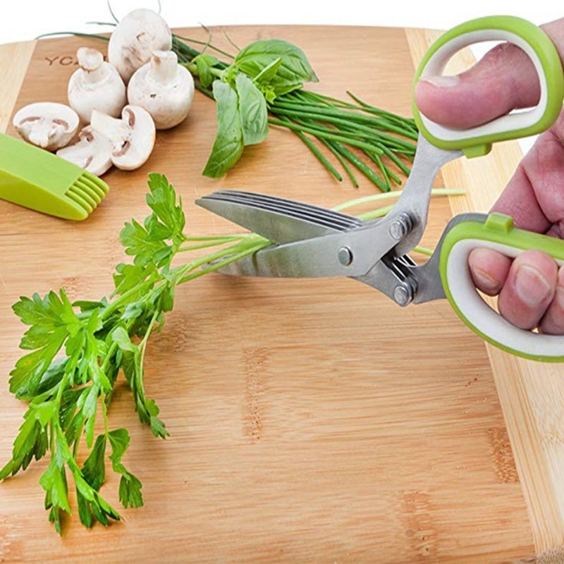 Kruidenschaar met 5 messen Keu - Herb Scissors 5 Blade recensie en prijs