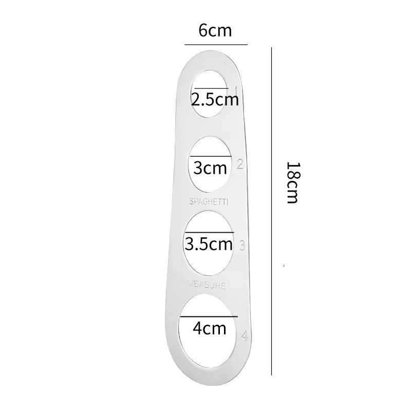 Roestvrijstalen spaghettimeter - Pasta Measuring Tool recensie en prijs